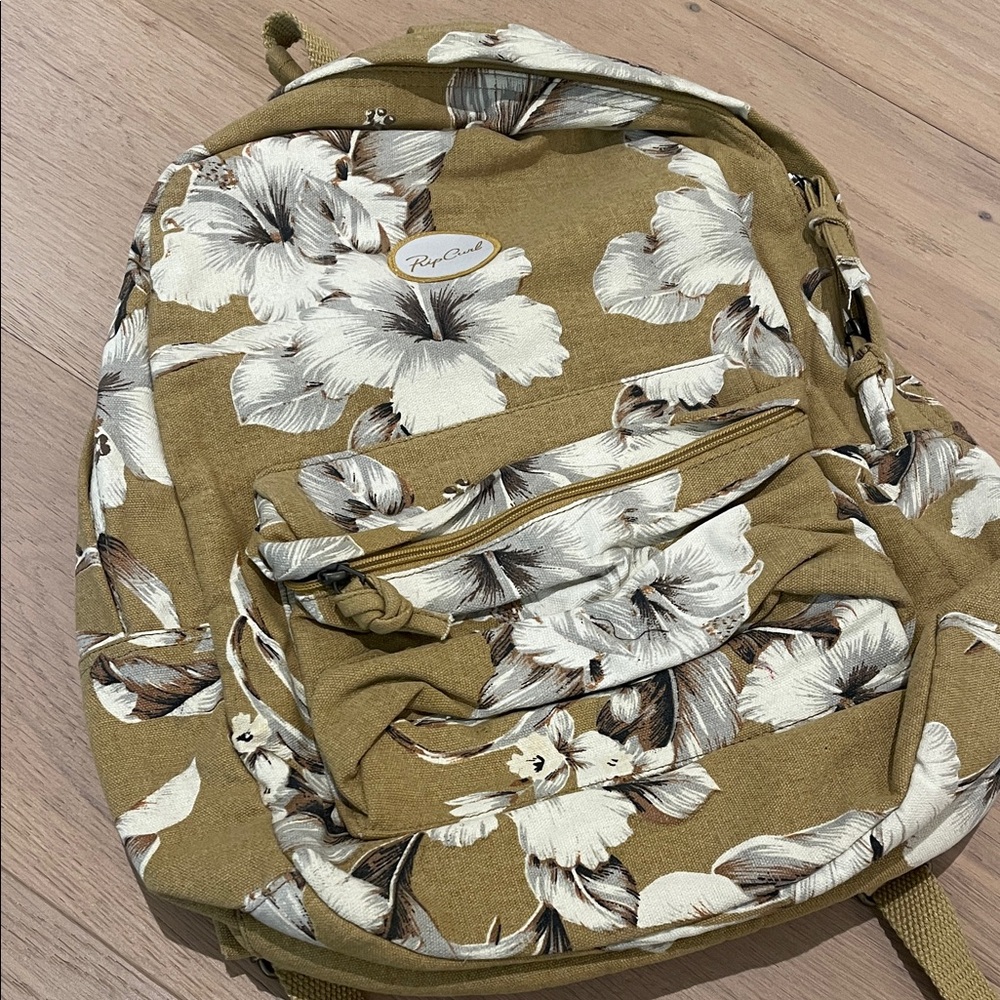 Rip Curl Floral Tan Backpack